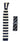 Mens Knitted Tie Hankie & Pin Set Navy Cream Striped Smart Formal Neck Tie