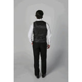 Ford Men's Black 3-Piece Classic Tuxedo Suit with Satin Lapels