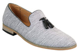 Galax GH3126 - Mens  Slip On Tassel Driving Shoes Loafers Light Smart Casual Black Blue Italian