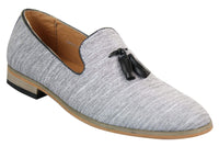 Galax GH3126 - Mens  Slip On Tassel Driving Shoes Loafers Light Smart Casual Black Blue Italian