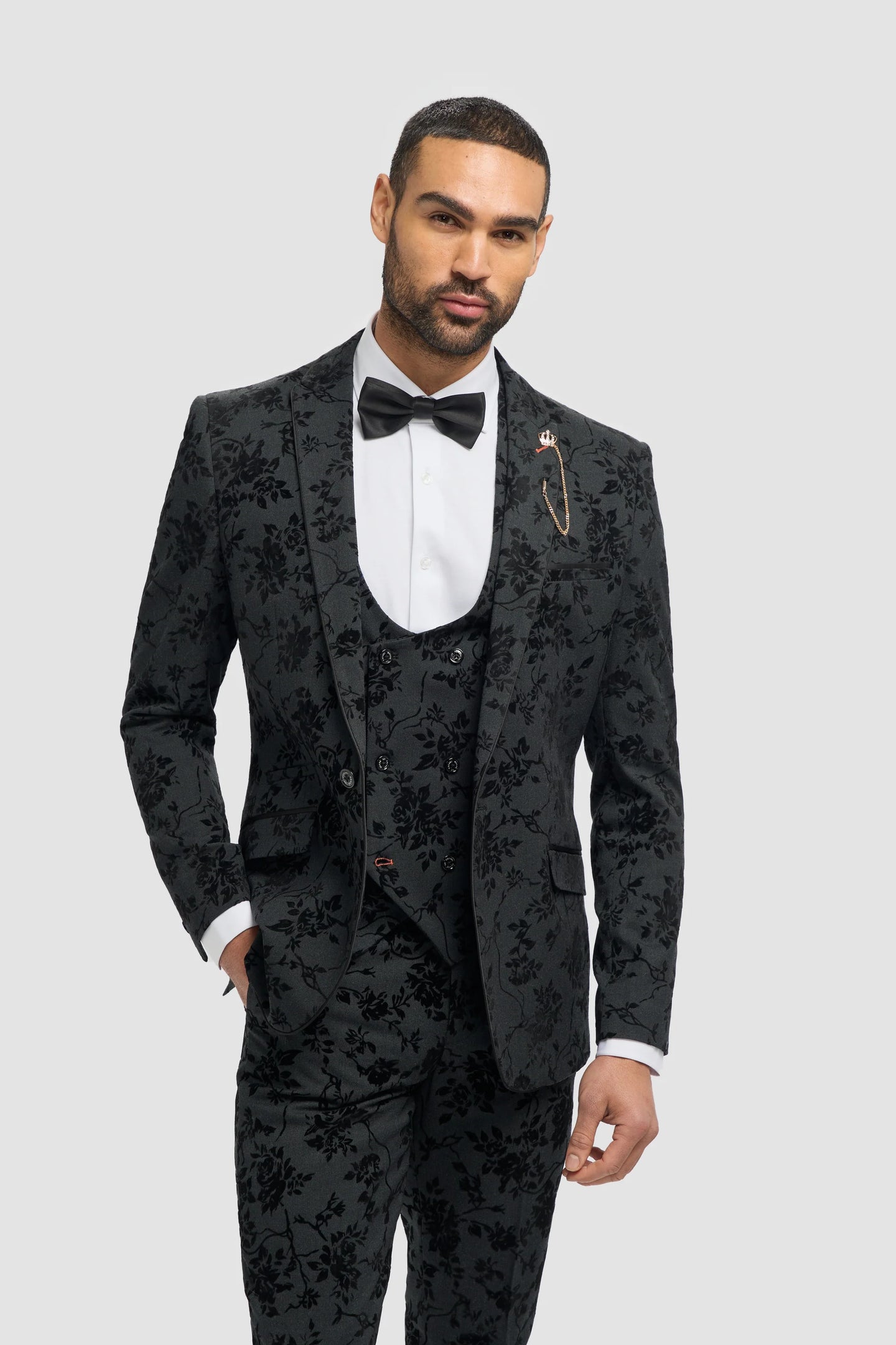 Black Suits for Men | Black 3 Piece Suits - Happy Gentleman Black Suits for Men | Black 3 Piece Suits - Happy Gentleman