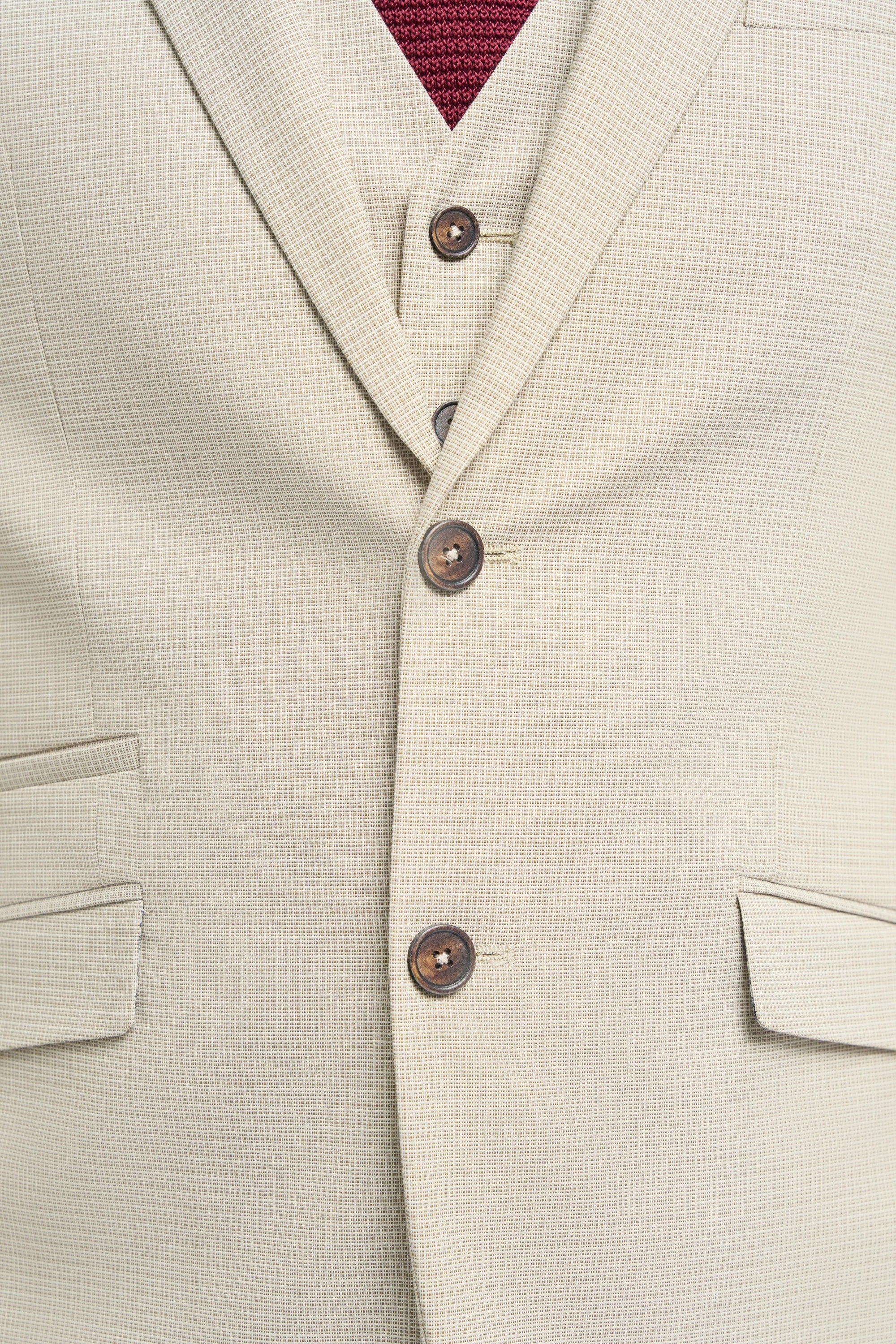 Hampton - Men's Beige 3 Piece Suit