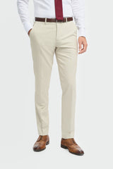 Hampton - Men's Beige Trousers