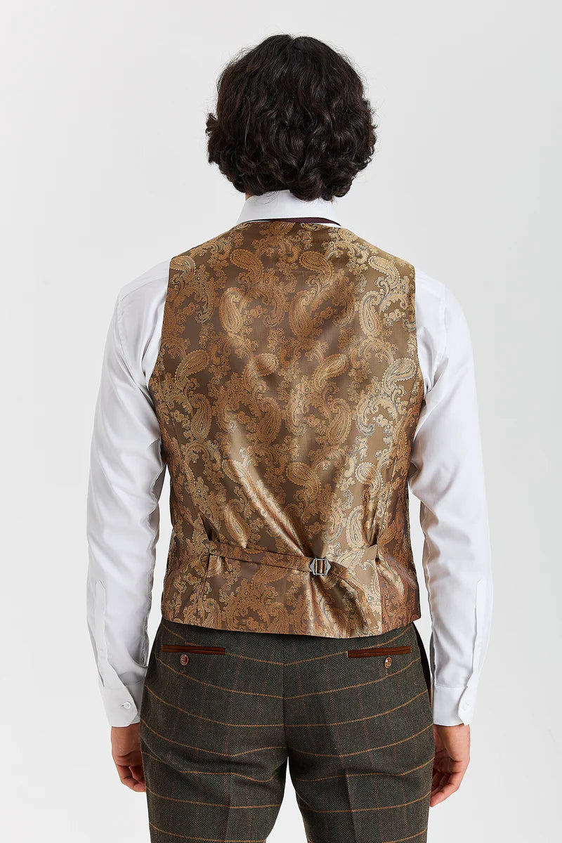 Harris - Green 3 Piece Wool Blend Tweed Suit for Men