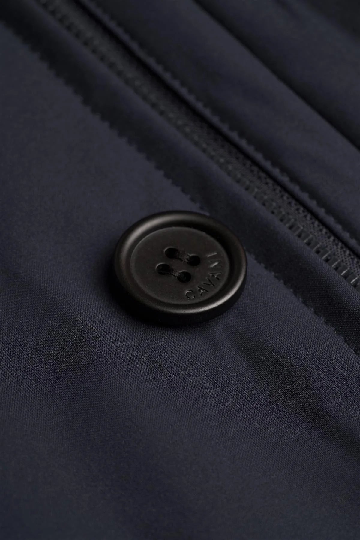 Heston - Men's Lightweight Casual Padded Navy Overcoat