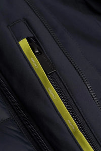 Heston - Men's Lightweight Casual Padded Navy Overcoat