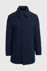 Heston - Men's Lightweight Casual Padded Navy Overcoat