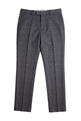 Hobbs - Men's Grey Check Trousers Vintage Retro Smart Wedding