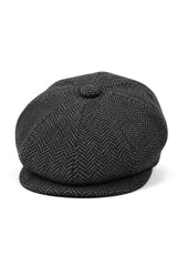 HT6316 - Mens Herringbone Tweed Shelby Newsboy Hat