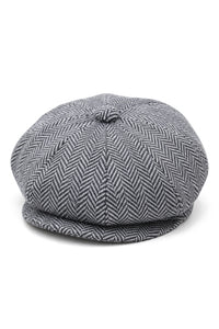 HT6316 - Mens Herringbone Tweed Shelby Newsboy Hat