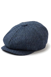 HT6364 - Mens Herringbone Tweed Newsboy Shelby Newsboy Hat