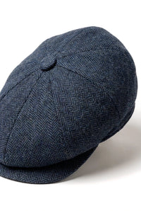 HT6364 - Mens Herringbone Tweed Newsboy Shelby Newsboy Hat
