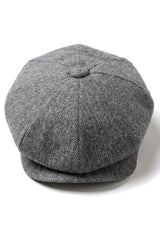 HT6364 - Mens Herringbone Tweed Newsboy Shelby Newsboy Hat