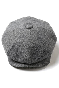 HT6364 - Mens Herringbone Tweed Newsboy Shelby Newsboy Hat