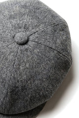 HT6364 - Mens Herringbone Tweed Newsboy Shelby Newsboy Hat