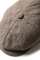 HT6364 - Mens Herringbone Tweed Newsboy Shelby Newsboy Hat