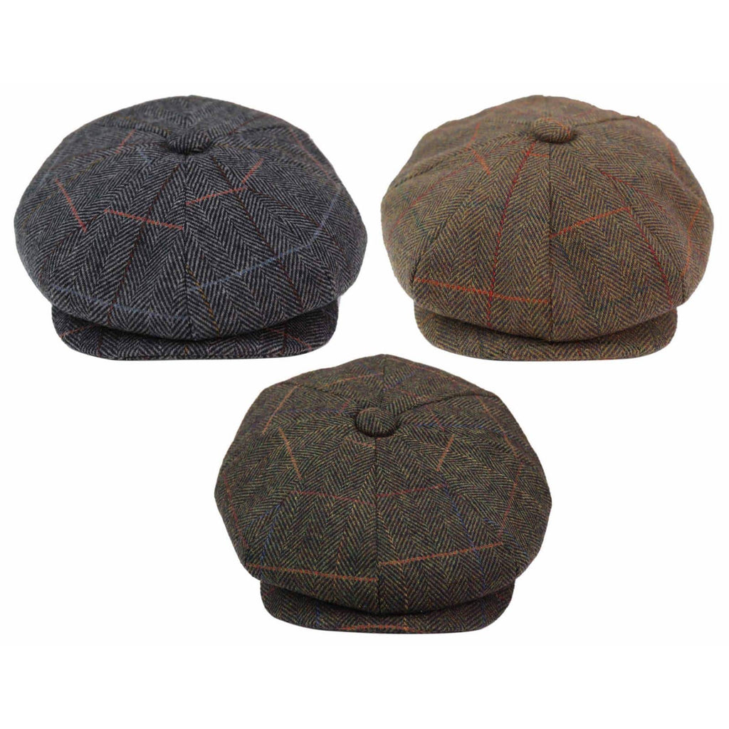 Mens 8-Panel Newsboy Cap: Buy Online - Happy Gentleman