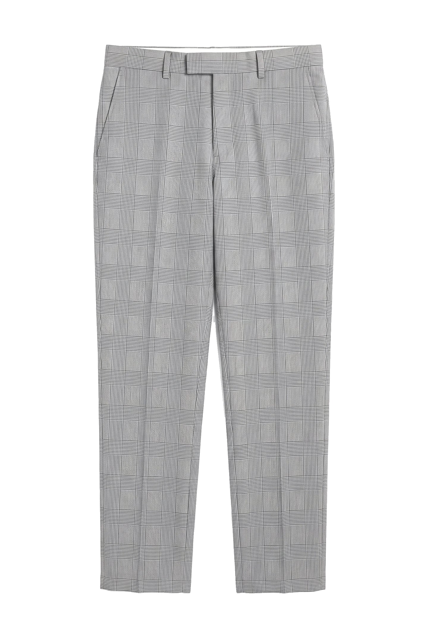 Hugo - Men's Check Grey Trouser