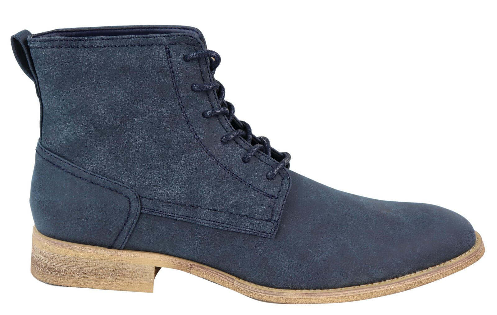 Mens Matt Leather Laced Peaky Blinders Boots