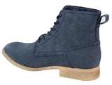 Mens Matt Leather Laced Peaky Blinders Boots