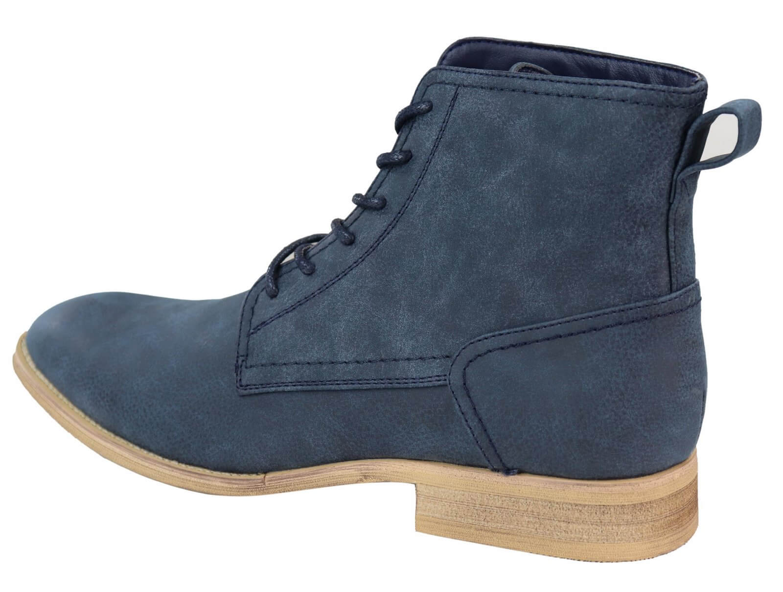 Mens Matt Leather Laced Peaky Blinders Boots
