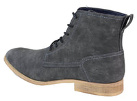 Mens Matt Leather Laced Peaky Blinders Boots