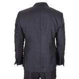 IM51 - Men's Charcoal Check 3 Piece Tailored Fit Suit