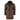 Men's 3/4 Duffle Jacket Sheepskin Long Button Zip Warm - Brown