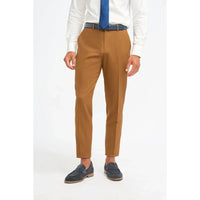 James - Men's Camel Brown Formal Trousers
