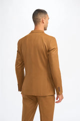James - Men's Camel Brown Wool Blazer
