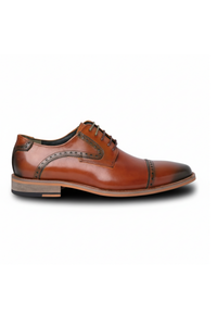 Jenson - Men's Brown Leather Lace Up Oxford Shoes