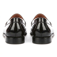 Joseph - Men's Black Penny High-Shine Polished Loafers