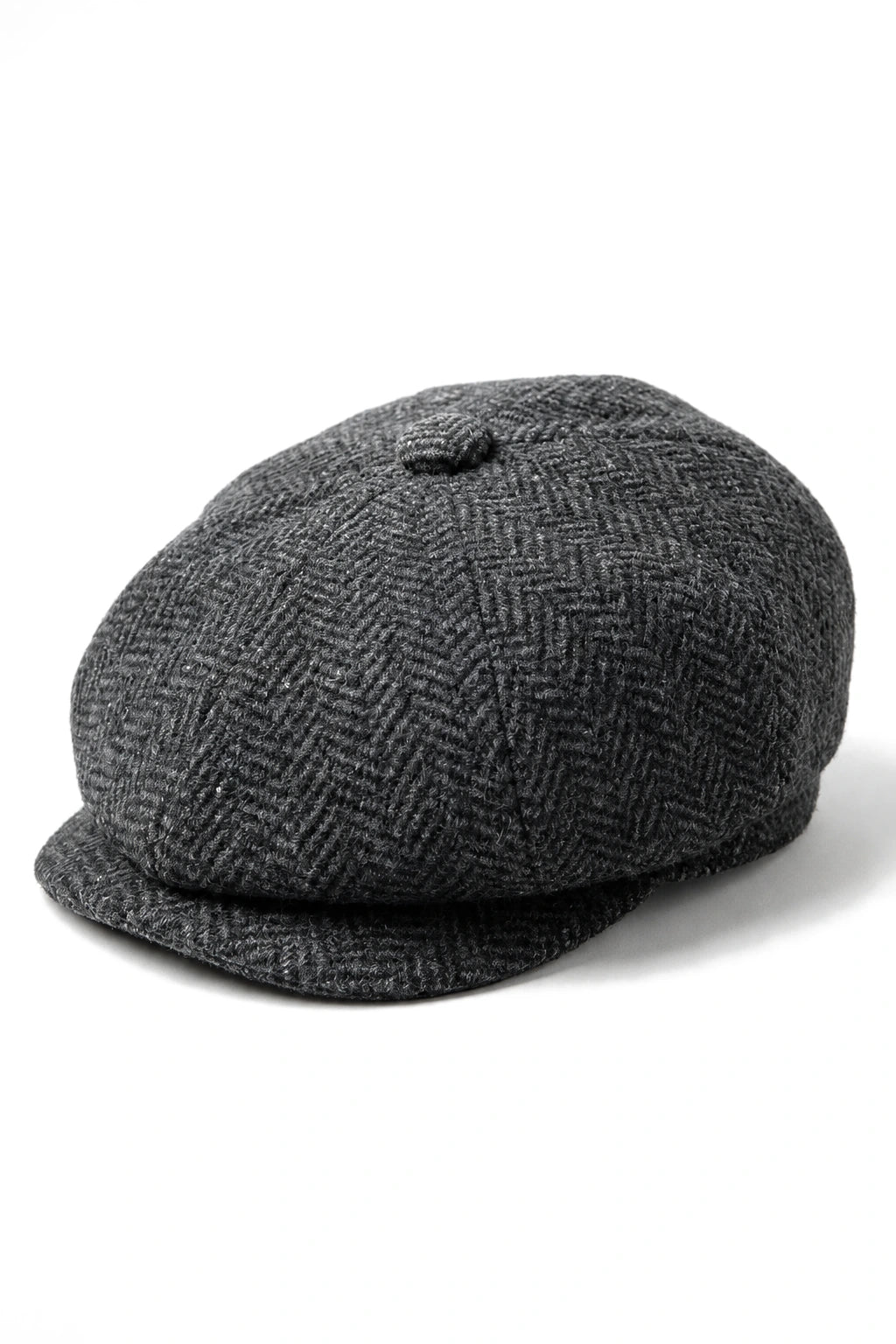 Kids Shelby Newsboy Newsboy Tweed Herringbone 8 Panel Hat