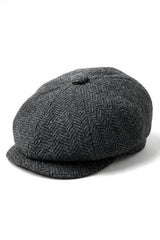 Kids Shelby Newsboy Newsboy Tweed Herringbone 8 Panel Hat