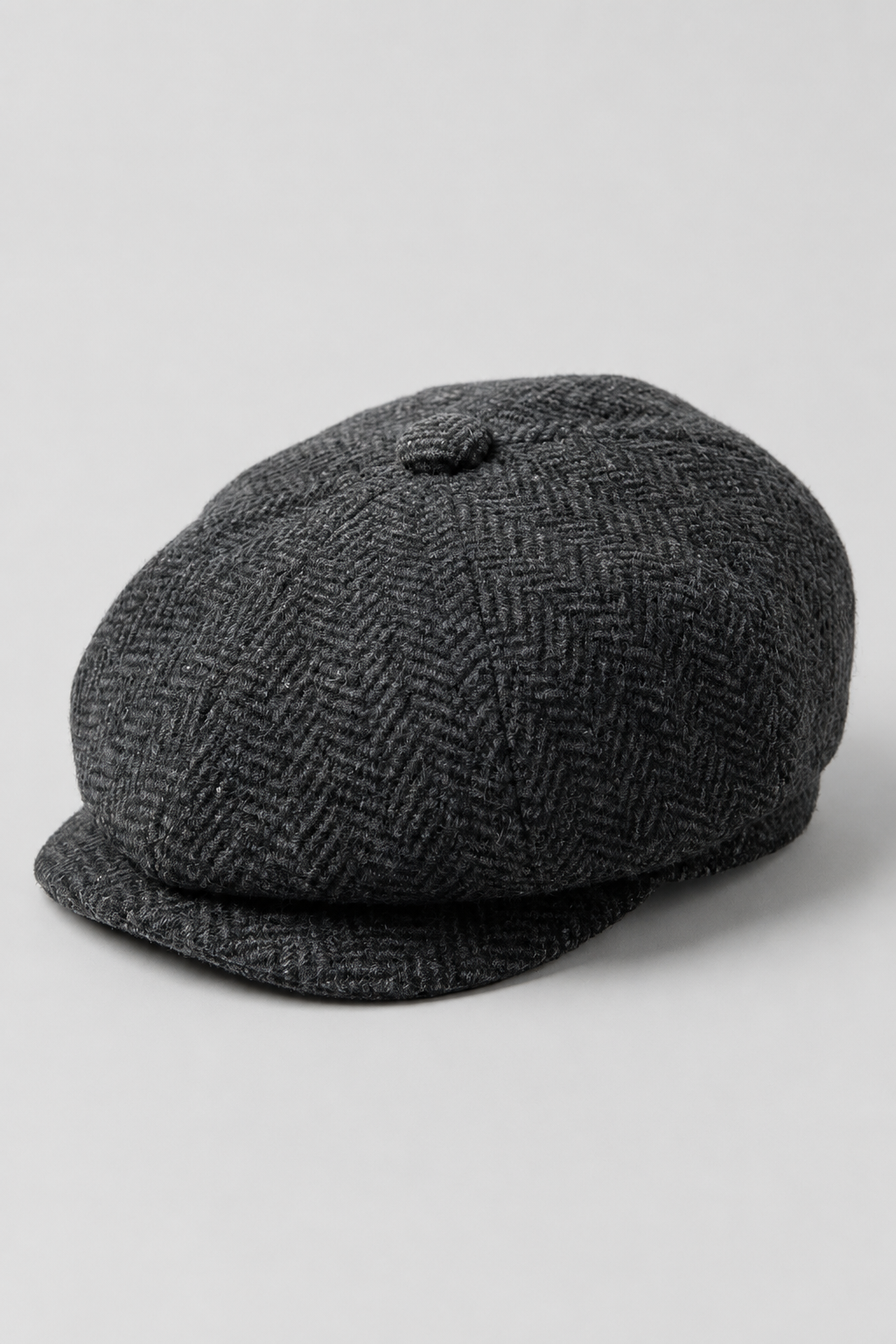 Kids Shelby Newsboy Newsboy Tweed Herringbone 8 Panel Hat