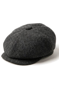 Kids Shelby Newsboy Newsboy Tweed Herringbone 8 Panel Hat