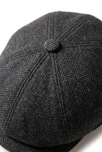 Kids Shelby Newsboy Newsboy Tweed Herringbone 8 Panel Hat