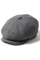 Kids Shelby Newsboy Newsboy Tweed Herringbone 8 Panel Hat