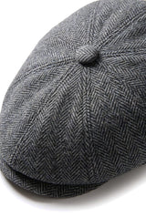 Kids Shelby Newsboy Newsboy Tweed Herringbone 8 Panel Hat