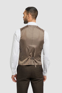 Mens Double Breasted Waistcoat with Chain - Cavani Lennox