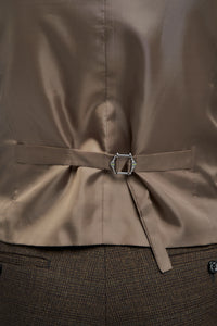 Mens Double Breasted Waistcoat with Chain - Cavani Lennox