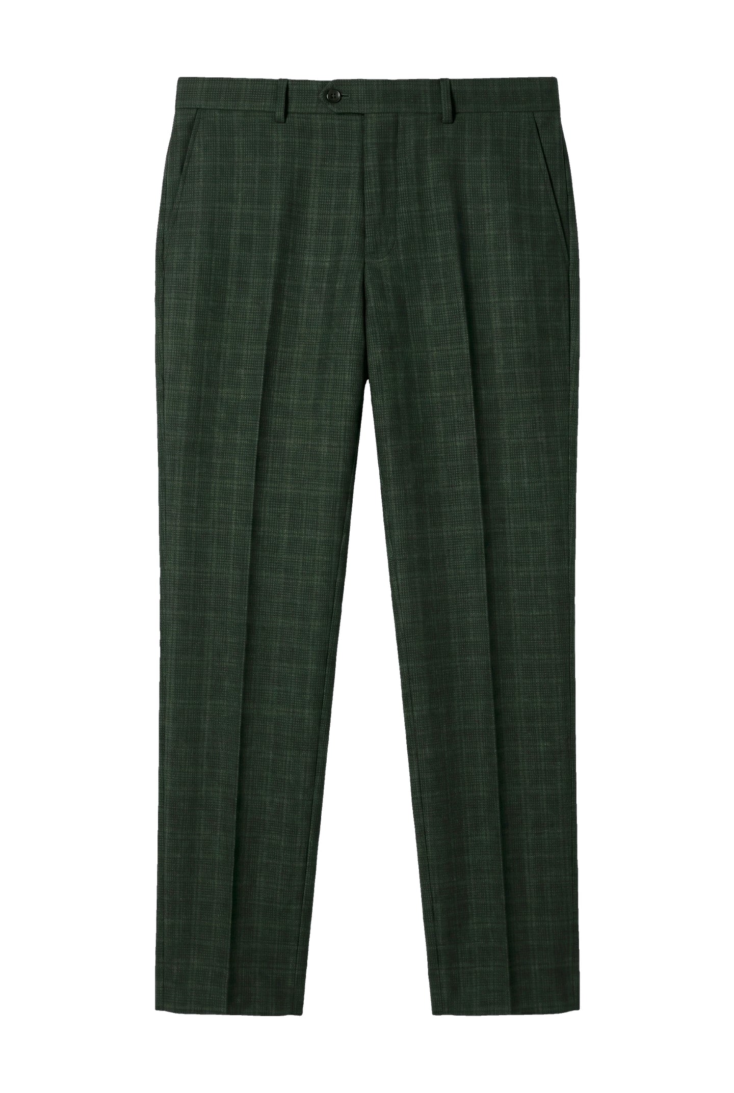 Leo - Men's Green Checked Trousers