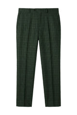 Leo - Men's Green Checked Trousers
