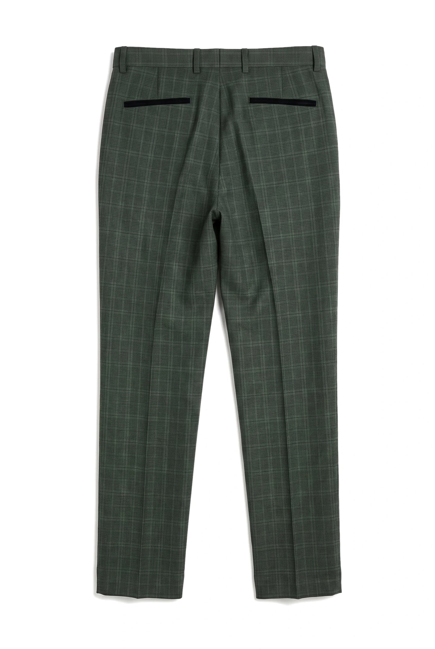 Leo - Men's Green Checked Trousers