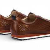 Liverpool - Men's Brown Leather Elastic Slip-on Sneakers
