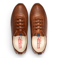 Liverpool - Men's Brown Leather Elastic Slip-on Sneakers