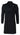 Mens 3/4 Long Double Breasted Black Overcoat