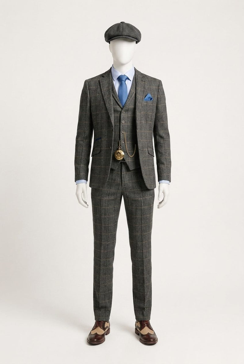 Peaky Blinders — Grey Check Peaky Groom — photo 1