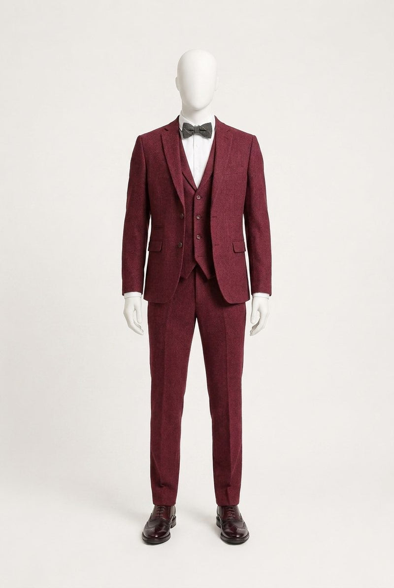 Rustic — Burgundy Rustic Vintage Groom — photo 1