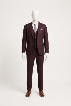 Semi Formal Burgundy Semi-Formal Groom